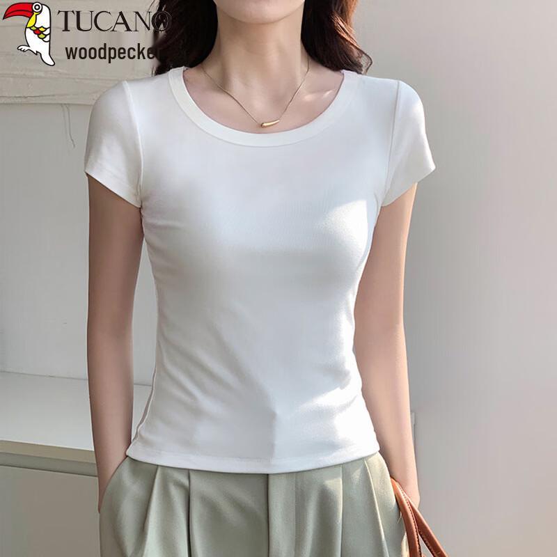 Woodpecker Women's Slim-Fit Cotton Short Sleeve T-Shirt