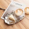 BROval Stainless Steel Cake Tray Afternoon Tea Dessert Plate Silver Jewelry Mirror Surface Storage Tray Trays Decorative OrganizerEY
