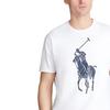 Polo Ralph Lauren Logo Print Crew Neck Casual Short Sleeve T-Shirt Men T-Shirt White 710767899-001