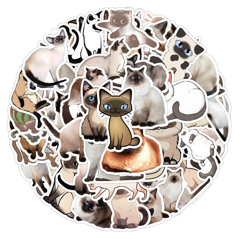 Kawaii Cat-klistremerke Søt jente-klistremerke Kawaii tegneserie prinsesse-pike-klistremerke Nydelig klistremerke for DIY dekorative utklippsbokflaske bagasje