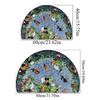 New Non Slip Semi-Circular Carpet Washable Wear-resistant Entrance Door Mat Doormat Bathroom Entrance