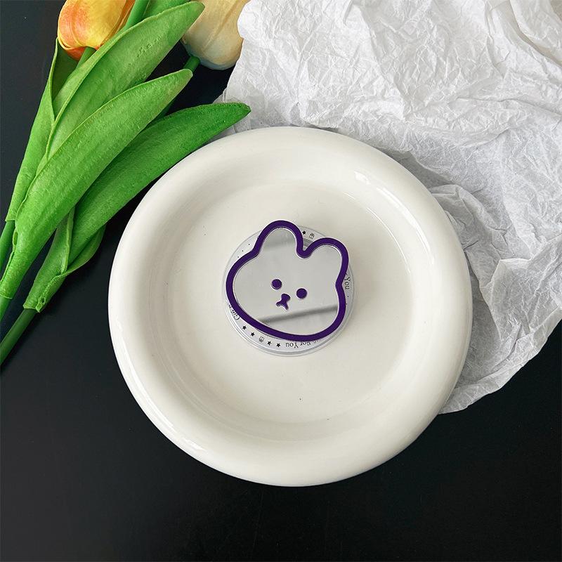 Cute Wind Mobile Phone Airbag Bracket Bunny Mirror Sticker Magnetic Suction Retractable Portable Lazy Niche