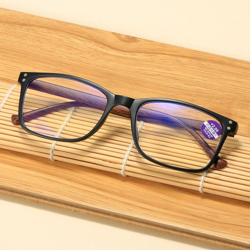 Fashion Square Reading Glasses Men Business Anti Blue Light Presbyopic Eyeglasses For Women Reading Eyewear +1.0 +1.5 +2.0 +4.0