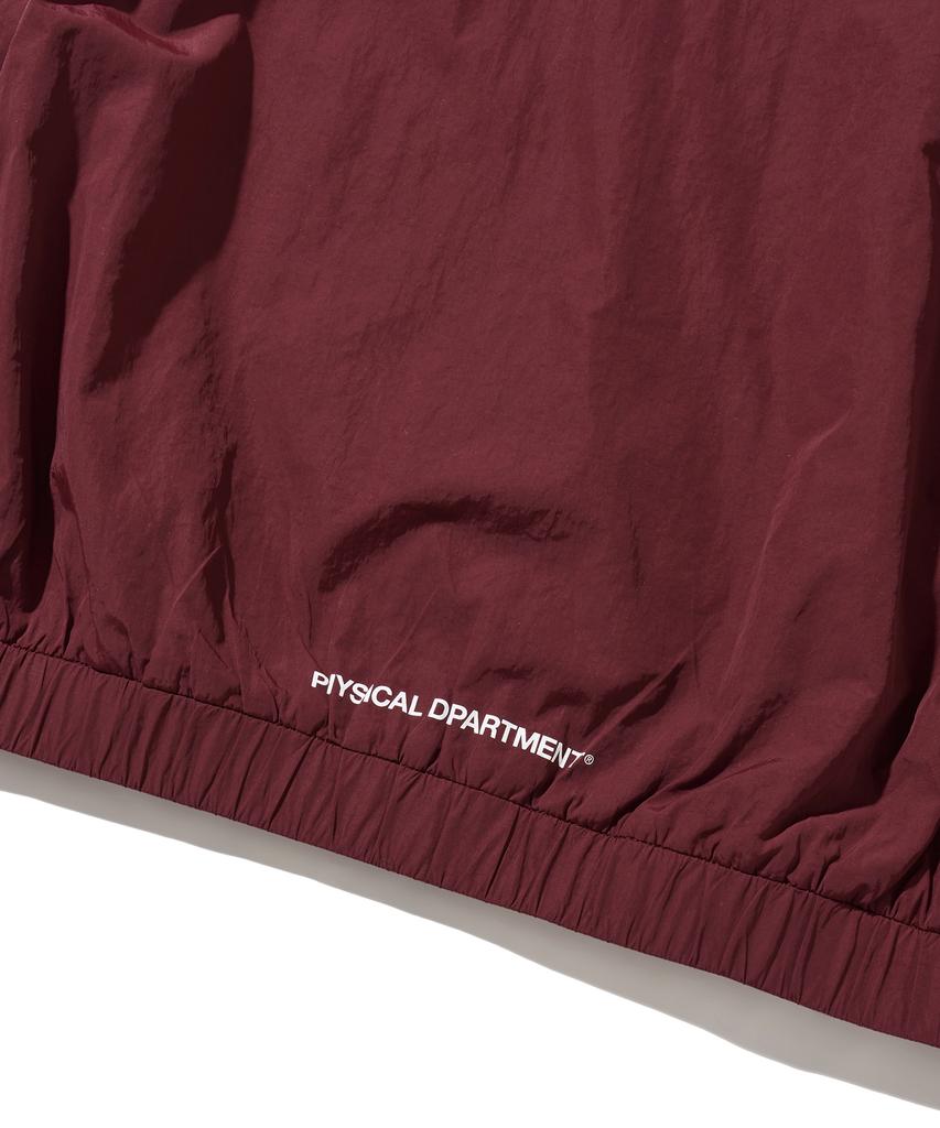 PHYPS MOTORCYCLE Vintage Logo Speed Track Nylon Long Sleeve Burgundy