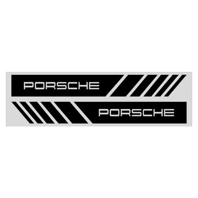 2Pcs Car Stripe Stickers Rearview Mirror Reflective Vinyl Decals Decoration For Porsche Cayenne Panamera Macan Boxster 911 Carrera-GT 944 918 917