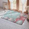 Easter Bunny Cute Eggs Floor Mat Eco  Flannel Doormat Non Slip Odorless Indoor Floor Rug Soft Short Plush Home Mat