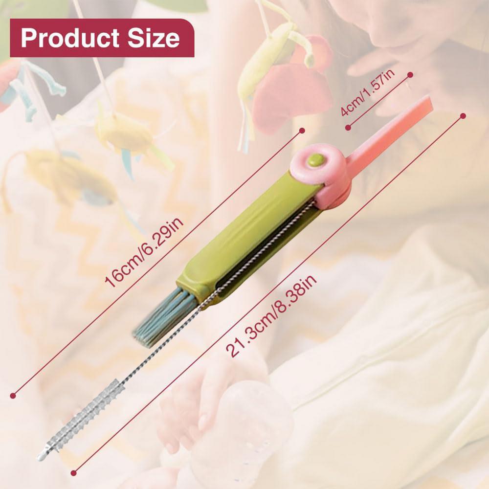 Portable Rotable Cleaning Brush Water Bottle Cover Cleaning Brush Multifunctional Cup Crevice Cleaning Brush Cleaner