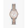 Mini Lauryn Pavé Two-Tone Watch MK4388