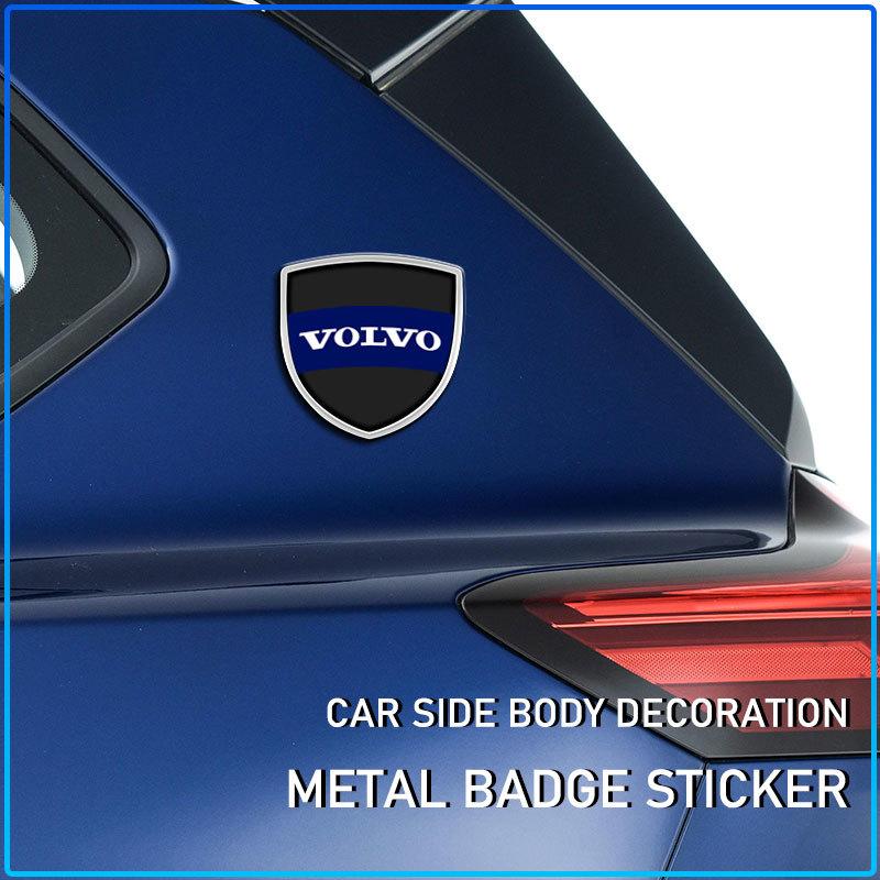 Car Metal Sticker Custom Shield Car Rear Trunk Shield Emblem Badge Sticker For Volvo XC60 XC90 S60 S80 S40 V40 V60 V70 V50 XC70