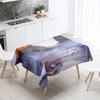 Natural Landscape Tablecloth Camping  Antifouling Waterproof Rectangular  Dining Table Home Decoration
