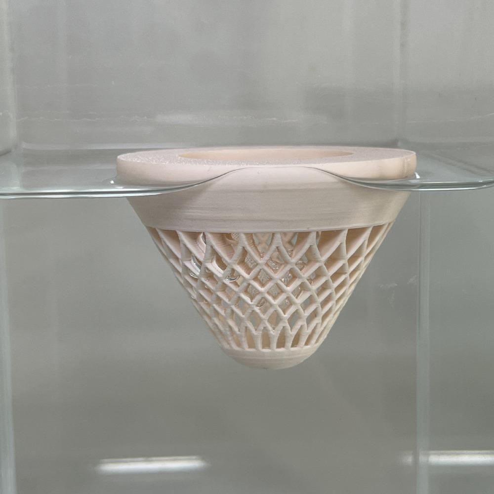 

Decoration PLA Floating Flower Pot Floating Unique Fish Tank Decoration Clear View with Holes Aquarium Accessory Aquarium Small Number