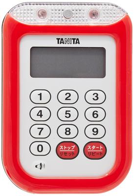 EBM Tanita Wasserdichter lauter Timer, Rot, TD-377