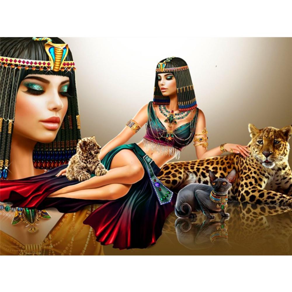 Full 5D Diamond Painting Animals and Women DIY Diamond Embroidery Diamond Mosaic Cross Stitch Kits Home Decor Gift