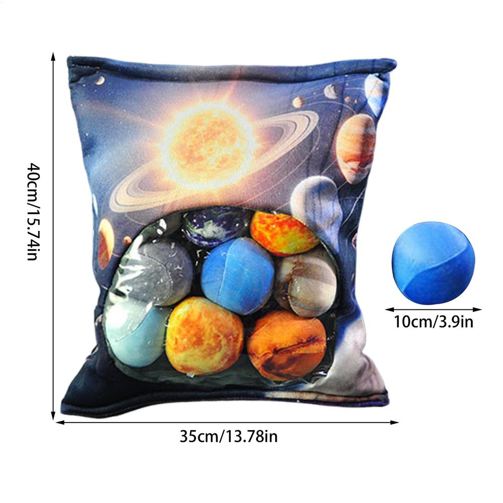 Space Plush Pillow with 8 Planets Doll Set Cute Soft Cushion Decor for Nursery Bedroom Living Room Home Office Sofa Decor 7350₽