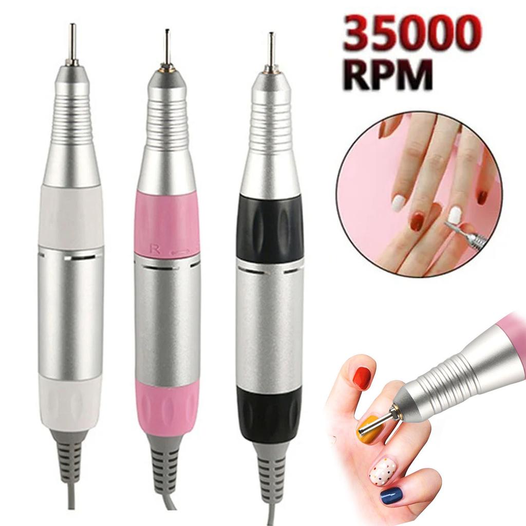 NEW Professional Electric Nail Drill Handle 35000RPM Nail Art Drill Handpiece File Polish Grind Machine Manicure Drill Accessory
