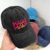 Soft Malle Maus Mallorca Hen Night Baseball Cap Unstructured Unisex Party Outfit Distressed Washed Headwear Adjustable Fit Hats