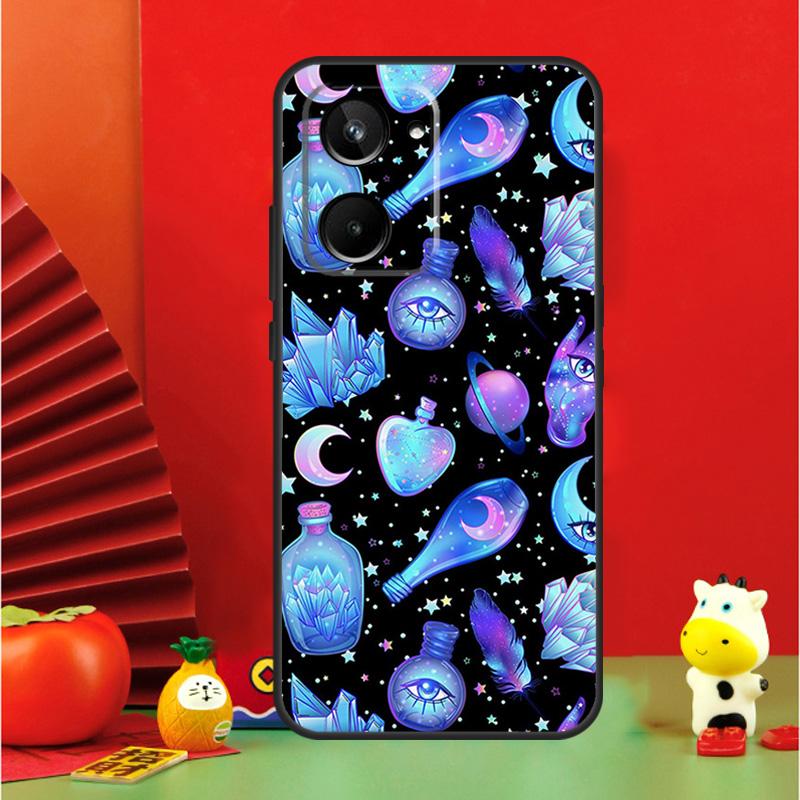Occult Witchcraft Moon Gothic Witch For Realme 10 11 12 13 14 Pro Plus 15 GT7 Pro GT6 C65 C67 C63 C61 C55 C51 C53 C35 C75 Case