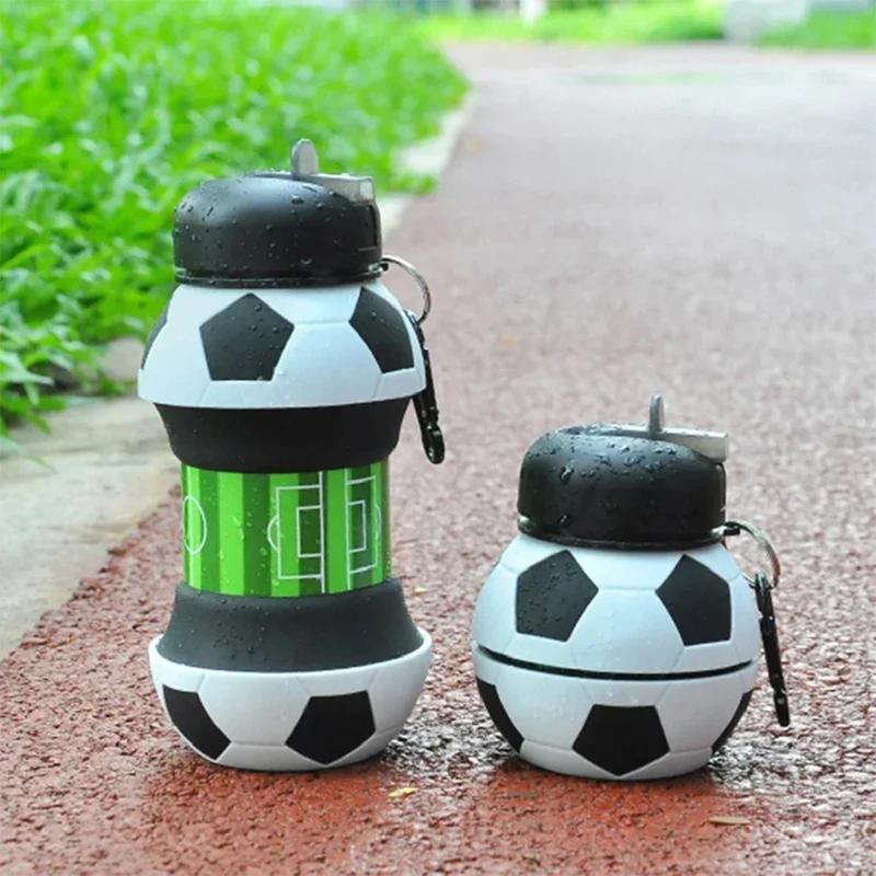 Faltbare Wasserflasche, Becher, Becher, Outdoor-Sport, Basketball, Fußball, Baseball, Tennis, Golf, Schule, auslaufsichere tragbare Kinder-Wasserflasche