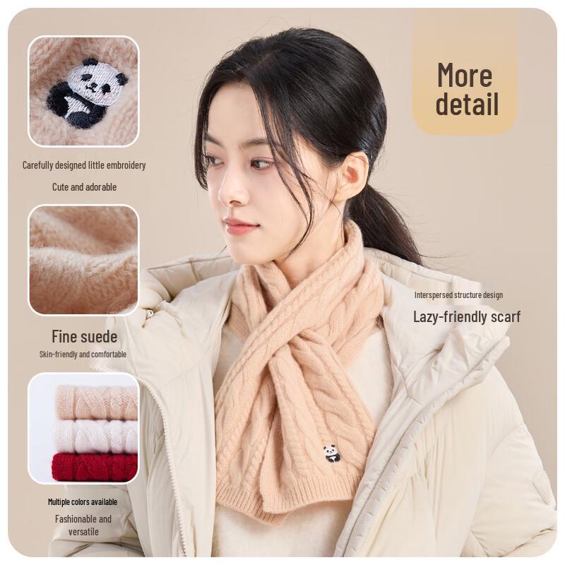 JIUMU Women's Pure Wool Scarf