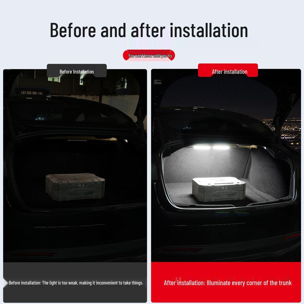 LED Trunk Light for Tesla Model 3 - Non-destructive Installation