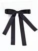 Korean Ballet Style Ribbon Bow Hair Clip with Tassels - Large Double Layer Duckbill Clip Headwear for Girls.