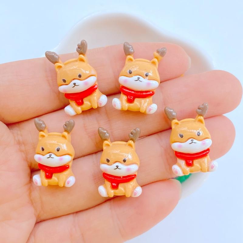 20 Stück Niedlicher Weihnachts-Schneemann, Weihnachtsmann, Lebkuchenmann, Weihnachtsbaum, Flache Rückseite, Harz, Scrapbooking, DIY, Schmuck, Dekoration, Zubehör