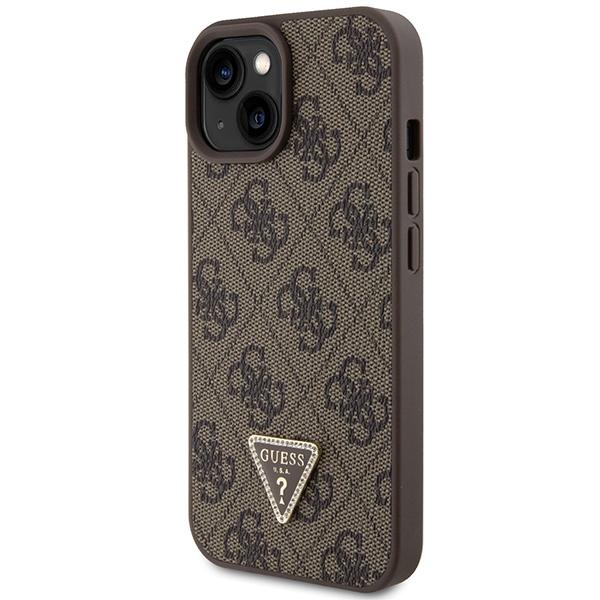 Guess Guhcp15Mp4Tdscpw Iphone 15 Plus / 14 Plus 6.7 Brązowy/Brown Hardcase Crossbody 4G Metal Logo