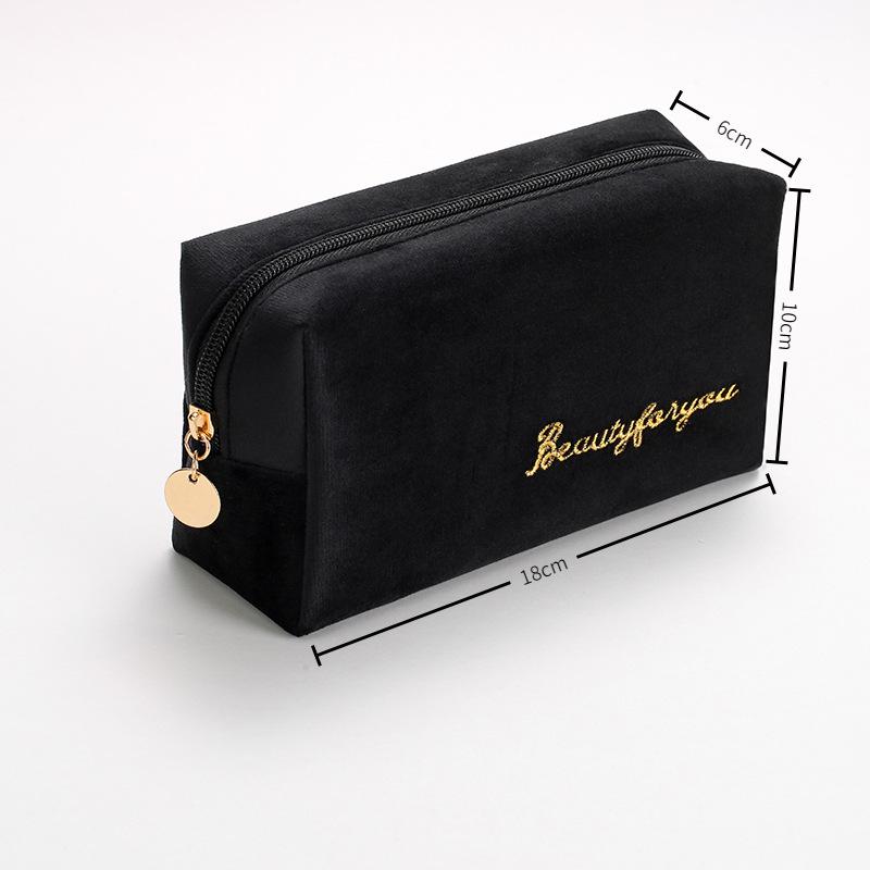 Velvet Makeup Bag Set: High-Capacity, Four-Piece Luxury Cosmetics Storage