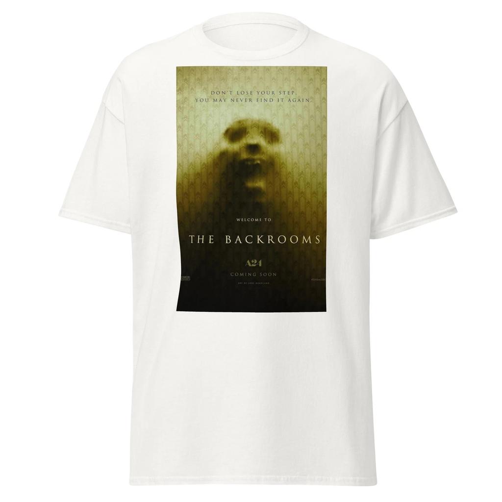 2026 Movie The Backrooms Promotional Poster Unisexs TShirt Unisex ONeck 100 Cotton Short Sleeve Y2k Oversized Popular Tee