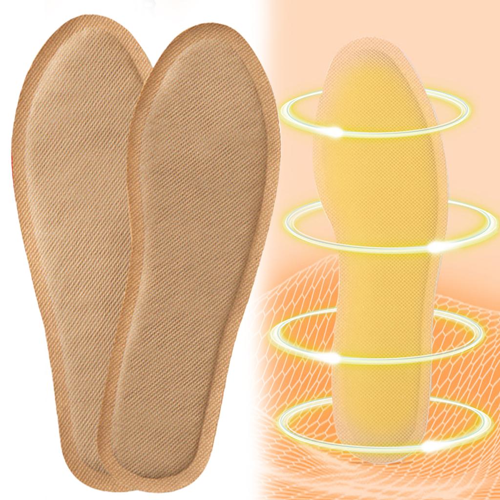 10 Pairs Heated Insoles Warmers Continuous Heat Toe Warmers Odorless Air Activated Warmers for Hunting and Outdoor Sports