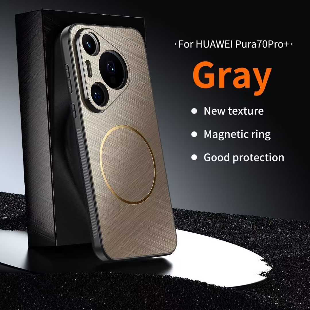 

Магнитный чехол для телефона Golden Silk Подходит для Honor X60 Magic 7 Redmi K80 PRO Huawei Pura 70 OPPO Find X8 Vivo X200 Силиконовый чехол для телефона HUAWEI Pura 70 серый