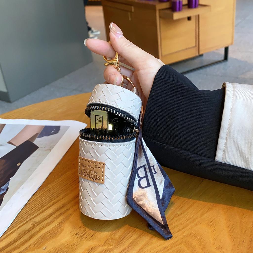 Versatile explosion high luxury change bag trendy bucket mouth red envelope simple pendant women's small wallet small bag
