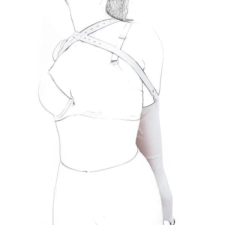 Paže za zády Armbinder Restraints Kožený Zip Pouta Sexuální hračky pro muže Ženy Fetiš Bdsm Bondage Otrok Role Play Flirt