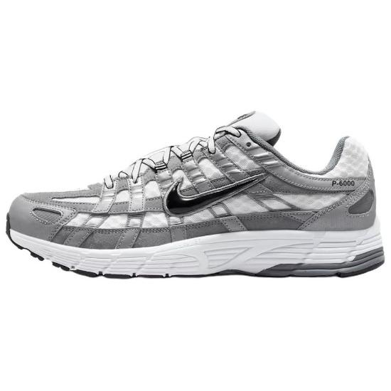 Nike P-6000 White Metallic Cool Grey Unisex Sneakers Black IR2004-100