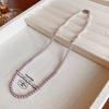 Vintage French Pearl Necklace Geometric Style For Women Elegant Jewelry Accessory