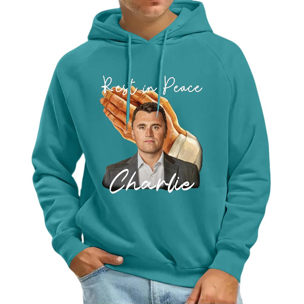 Men's Raglan Long Sleeve Hooded Sweatshirt