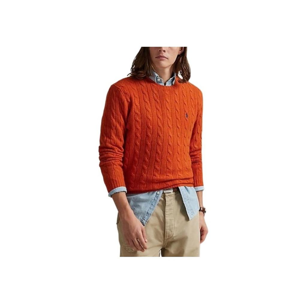 Polo Ralph Lauren Unifarben Logo Jacquard Langarm Strickpullover Herren Pullover MNPOSWE16822409800