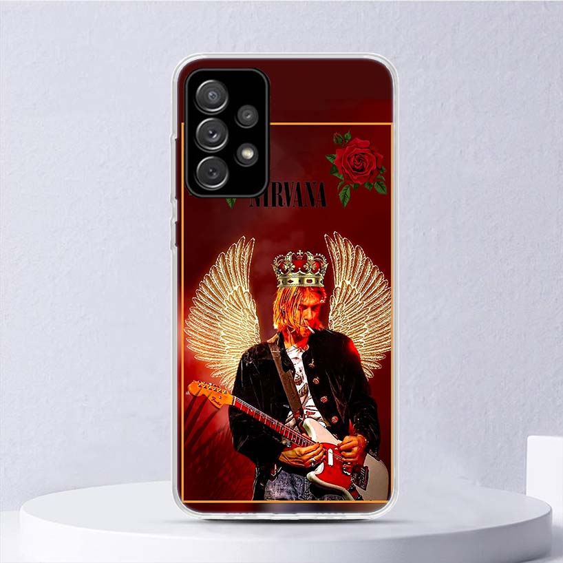 Retro-Sänger Kurt Cobain Weiche Hülle Für Samsung Galaxy A17 A16 A26 A36 A56 A15 A14 A13 A55 A54 A53 Handyhülle A25 A35 A24 A34 A2