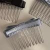Satin Bow Hair Comb Set With Non Slip Teeth Multi Color Options For Daily Party Wedding Hair Styling