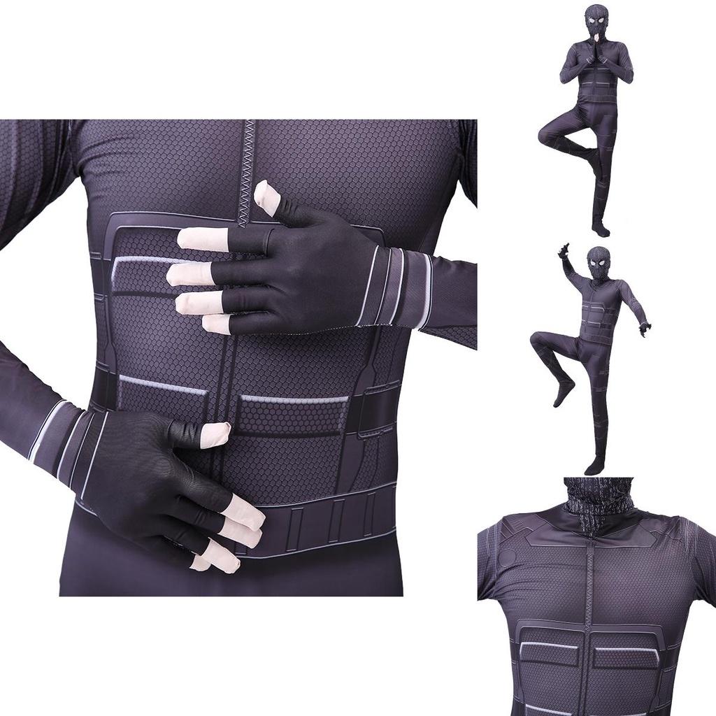Spider-man Far From Home Stealth Suit Cosplay Costume Zentai Bodysuit With High Elasticity