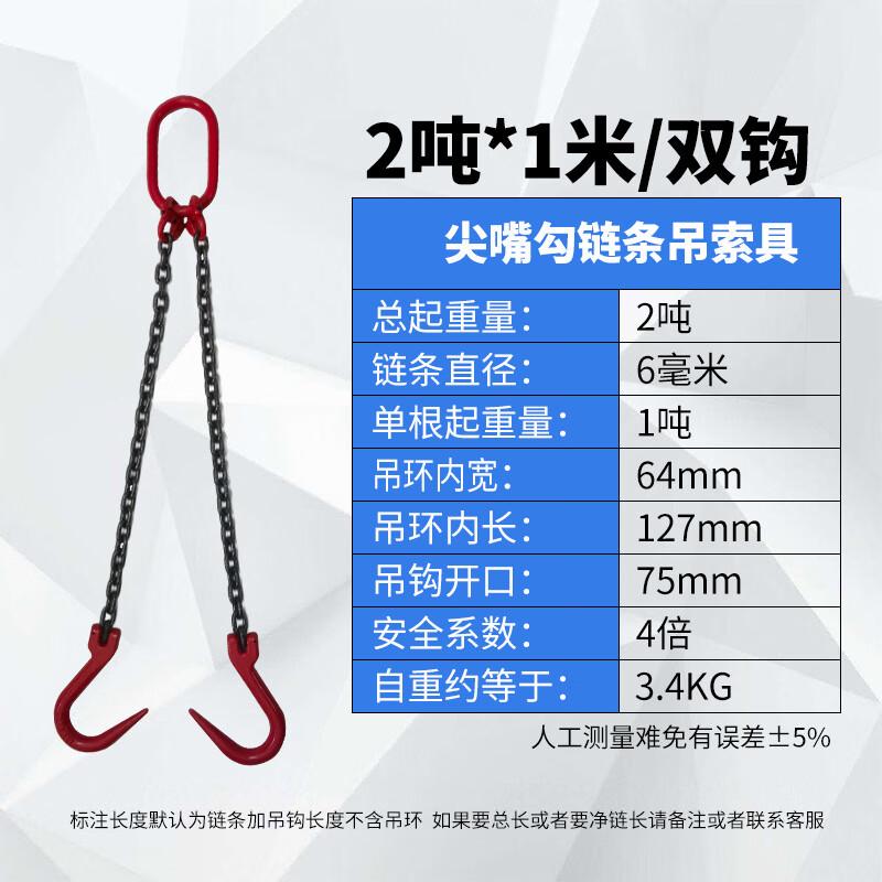 Xinsheneng Double Leg Lifting Chain Sling with Steel Pipe Hooks