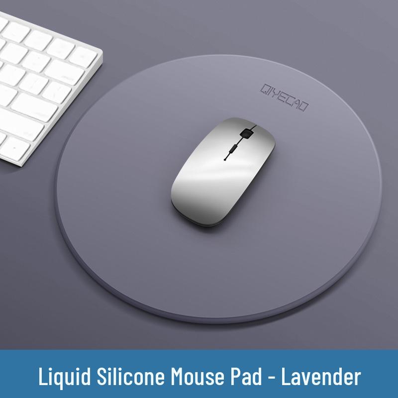 Small Odorless Liquid Feel Leather Mouse Pad with Wrist Rest for Office Desk