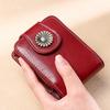 Summer Mini Cosmetic Bag with Mirror - Portable Non-Leather Lipstick Storage Bag