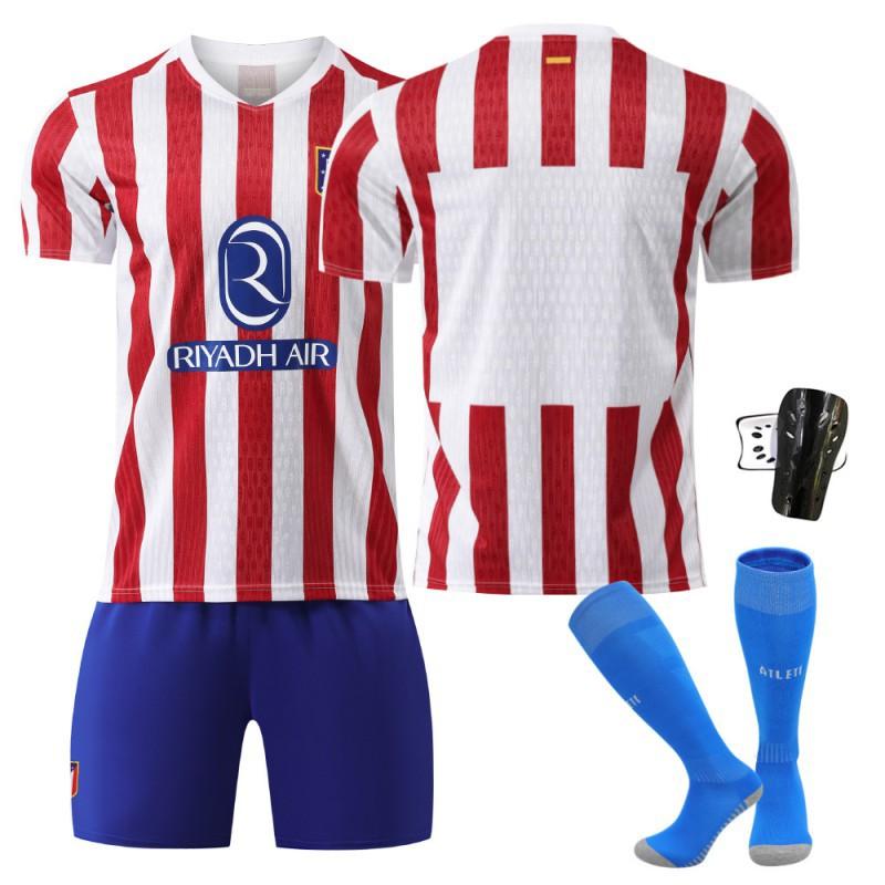 

2025-26 Atletico Madrid Home No. 7 Gretzman Jersey Children s Clothing Football Uniform Set 19 Alvarez 2XL