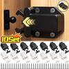 10/1Sets Non-Magnetic Touch Latch Cabinet Door Catch Push To Latch and Unlatch Furniture Cupboard Wardrobe Drawer Accessories