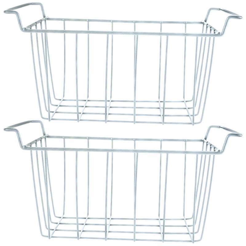 Metal Grids Refrigerator Baskets Corrosion Resistant Kitchen Organization Tool