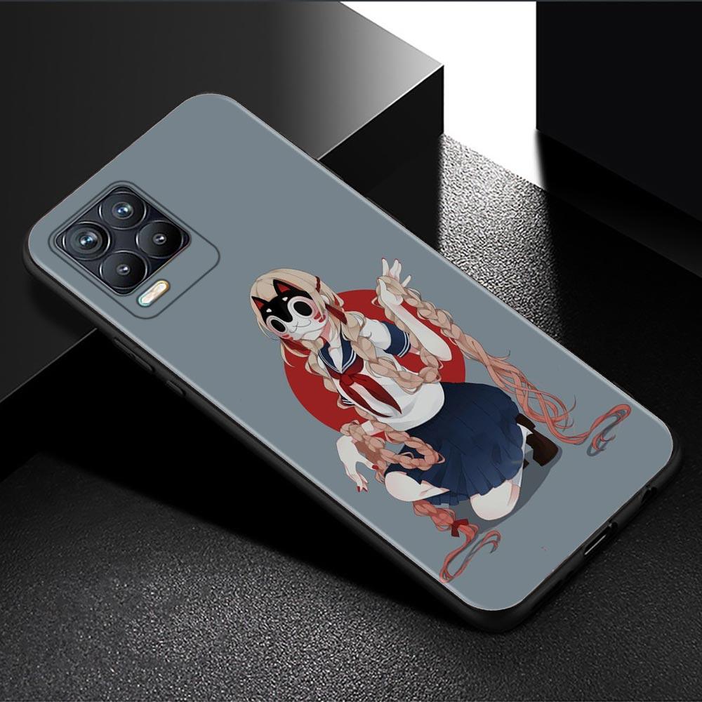 Handyhülle für Oppo Realme GT 8 7 6 5 Pro C3 C11 C21 C21Y C20A XT X7 X50 Pro Ultra Silikon Capa Schwarze Schale Anime Fox Mask