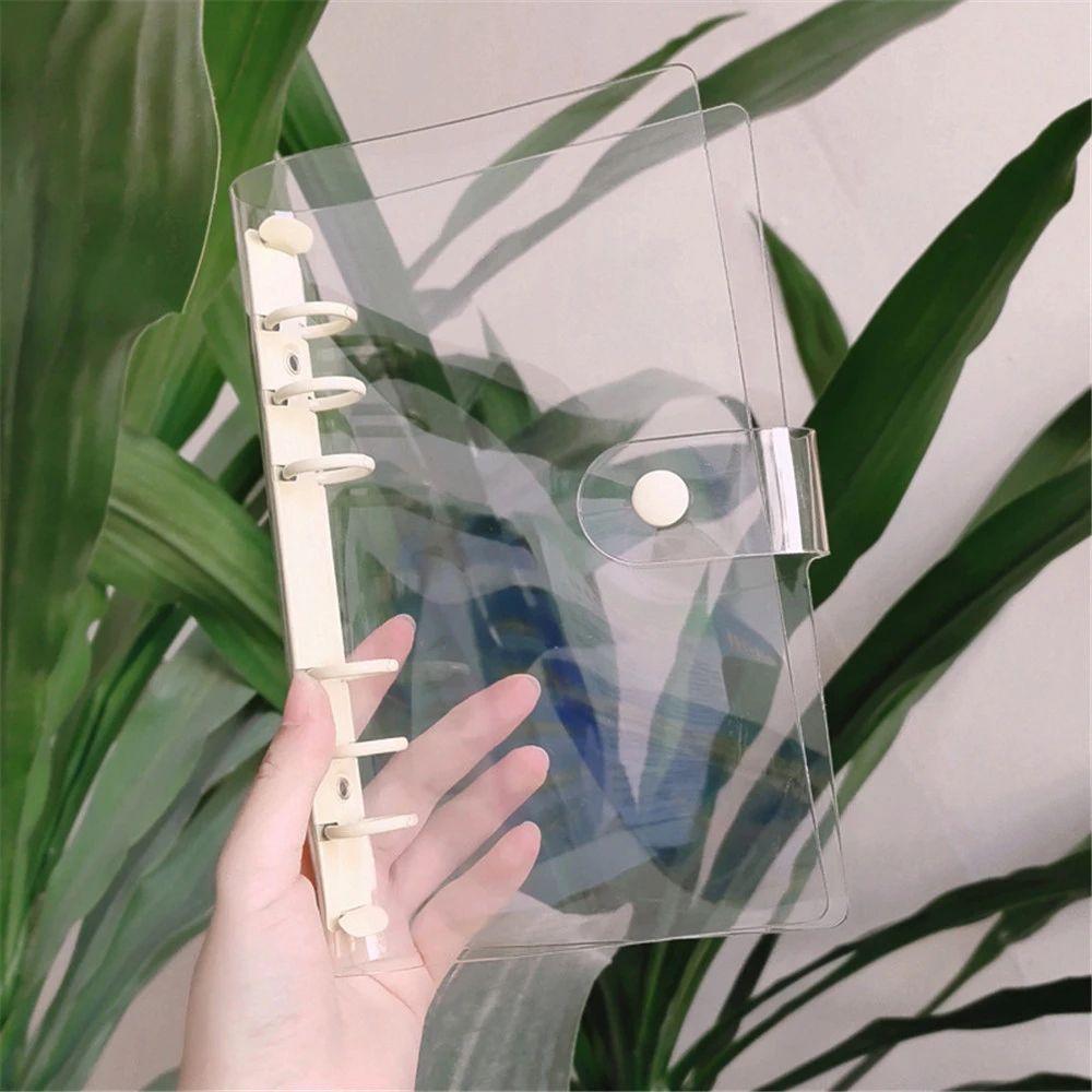 Waterproof Soft PVC 6 Hole Binder Notebook Cover Photo Album Cover Loose-Leaf Cover Binder Cover