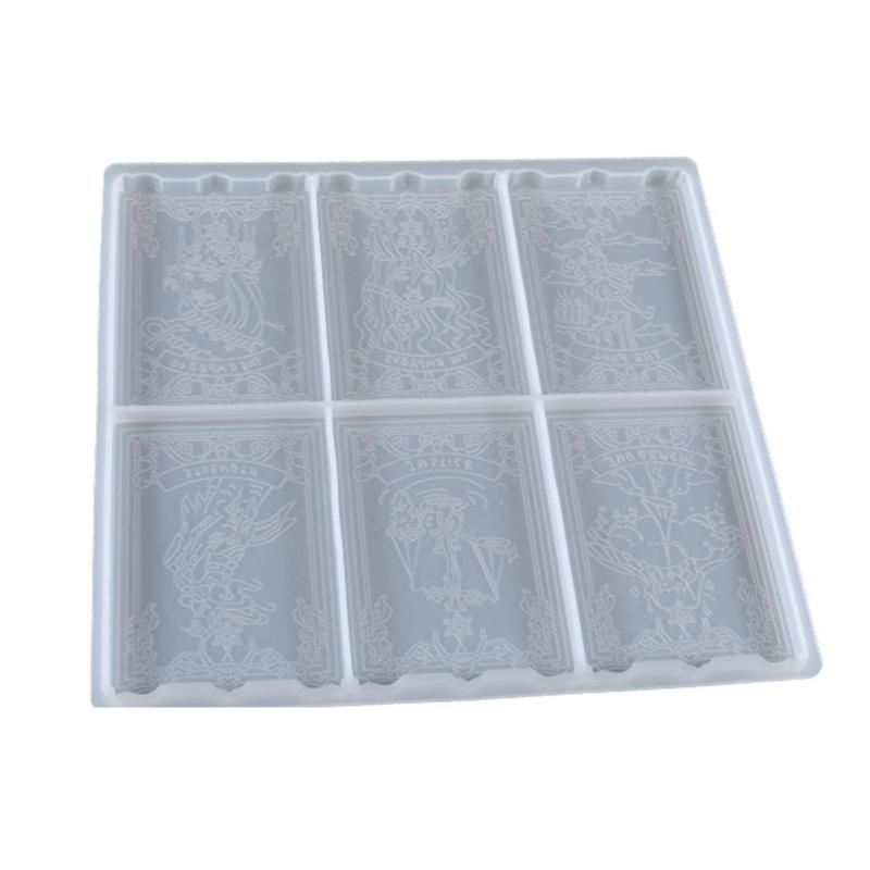 6 Sheets/24 Sheets Taluo Card Silicone Molds for Resin Casting Epoxy Molds for DIY Personalized Taluo Card Games Jewelry