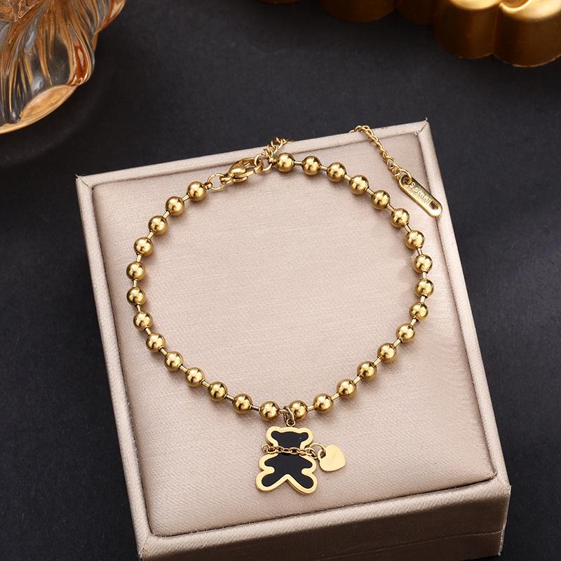 Colorfast Korean-Japanese Titanium Steel Women's Bracelet - Versatile, Fashionable Hand Jewelry.